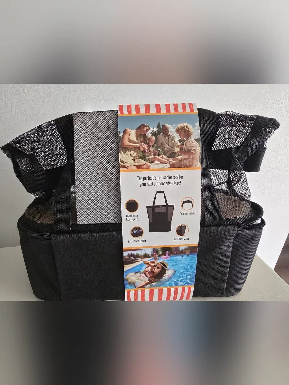 Catalonia 2-in-1 Mesh Beach Tote Bag